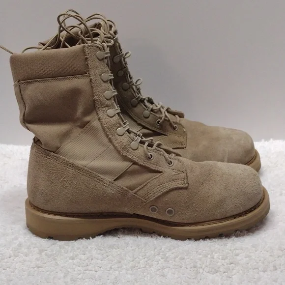 Men's Rocky Tan Military Hot Weather Army Combat Boots Size 11.5W - Picture 6 of 15